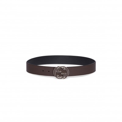GUCCI REVERSIBLE BELT WITH INTERLOCKING G BUCKLE 812273